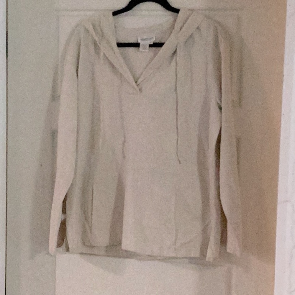Cold water Creek linen hoodie